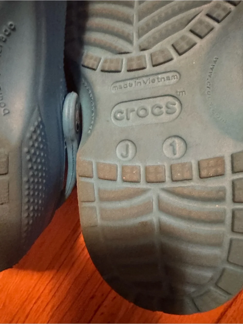 CROCS Kids Teal Slip-On Clogs with Heel Strap